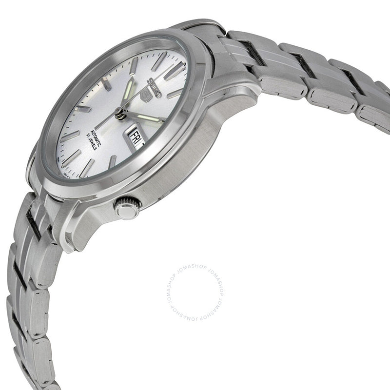 Seiko 5 Automatic Silver Dial Stainless Steel Men's Watch SNKK65 - The Watches Men & Co #2