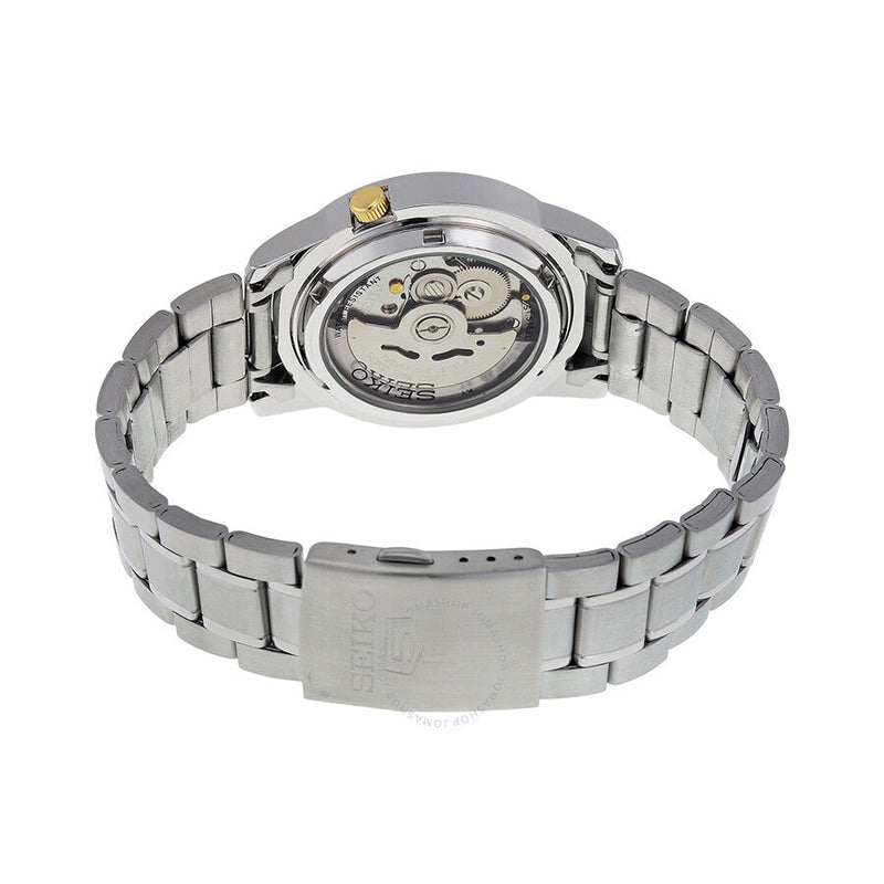 Seiko 5 Automatic Stainless Steel Gold Dial Men's Watch SNKK13 - The Watches Men & Co #3