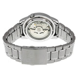 Seiko 5 Automatic White Dial Stainless Steel Men's Watch SNKK25 - The Watches Men & Co #3