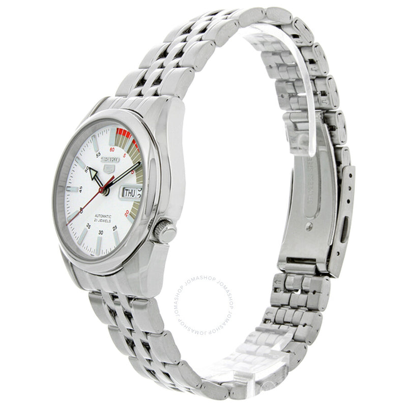 Seiko 5 Automatic White Dial Men's Watch SNK369 - The Watches Men & Co #3