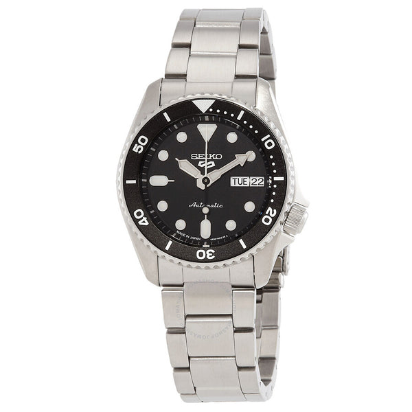 Seiko 5 Sports Automatic Black Dial Unisex Watch SRPK29 - The Watches Men & Co