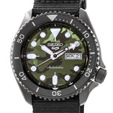 Seiko 5 Sports Automatic Green Camouflage Dial Men's Watch SRPJ37K1 - The Watches Men & Co #4