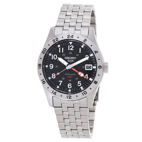 Seiko 5 Sports GMT Automatic Black Dial Men's Watch SSK023K1 - The Watches Men & Co