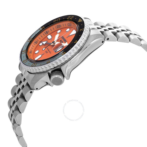 Seiko 5 Sports GMT Automatic Orange Dial Men's Watch SSK005K1 - The Watches Men & Co #2