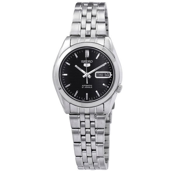 Seiko Automatic Black Dial Men's Watch SNK361K1 - The Watches Men & Co