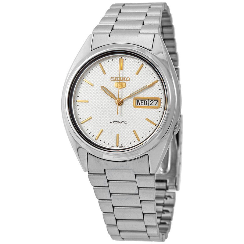 Seiko Automatic White Dial Men's Watch SNXG47K1 - The Watches Men & Co