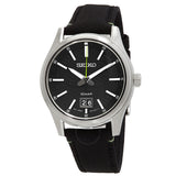 Seiko Big Date Quartz Black Dial Men's Watch SUR517P1 - The Watches Men & Co