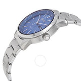 Seiko Solar Blue Dial Stainless Steel Men's Watch SNE525P1 - The Watches Men & Co #2