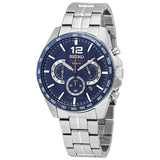 Seiko Essentials Chronograph Quartz Blue Dial Men's Watch Ssb345 - The Watches Men & Co