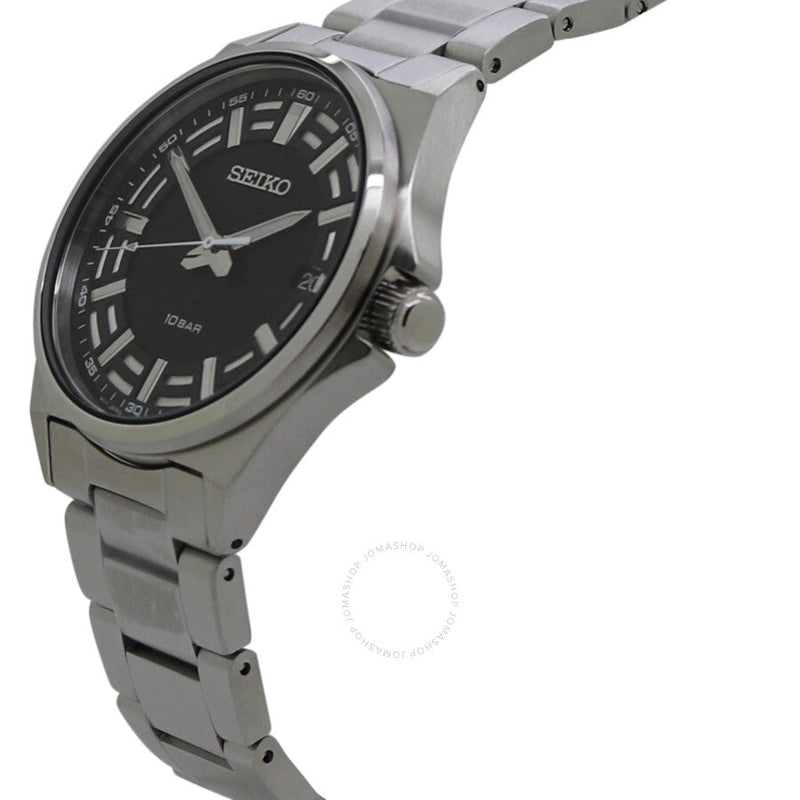 Seiko Classic Quartz Black Dial Men's Watch SUR505P1 - The Watches Men & Co #2