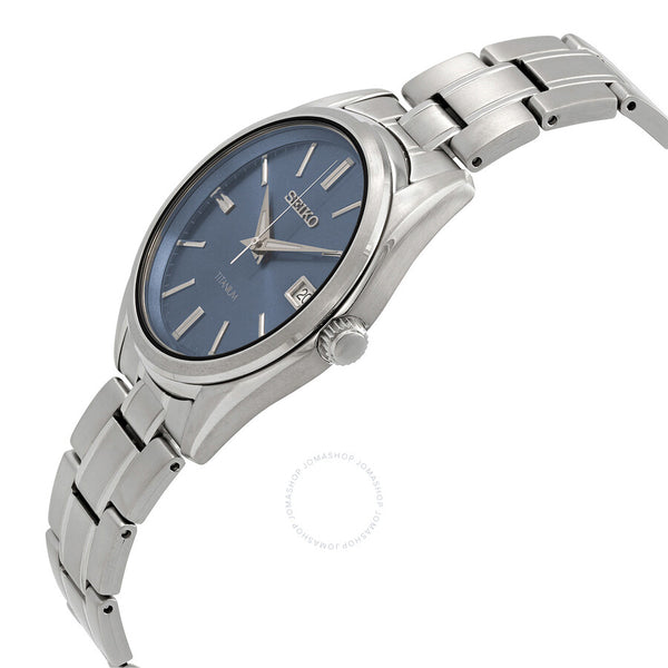 Seiko Classic Quartz Blue Dial Men's Watch SUR371P1 - The Watches Men & Co #2