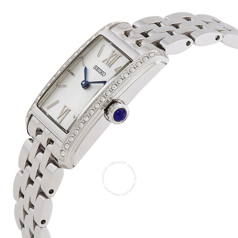 Seiko Classic Quartz Crystal Silver Dial Ladies Watch SWR091P1 - The Watches Men & Co #2