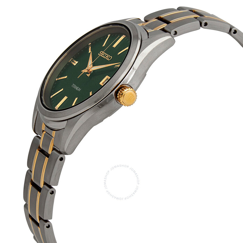 Seiko Essentials Quartz Green Dial Men's Watch SUR377 - The Watches Men & Co #2