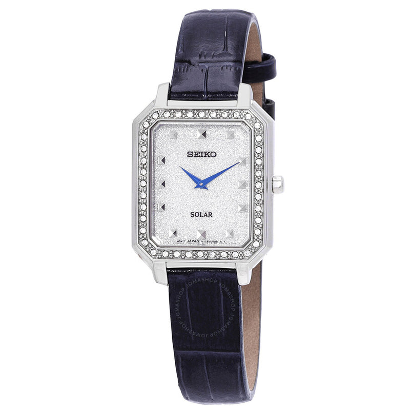 Seiko Conceptual Eco-Drive Diamond Silver Dial Ladies Watch SUP429P1 - The Watches Men & Co