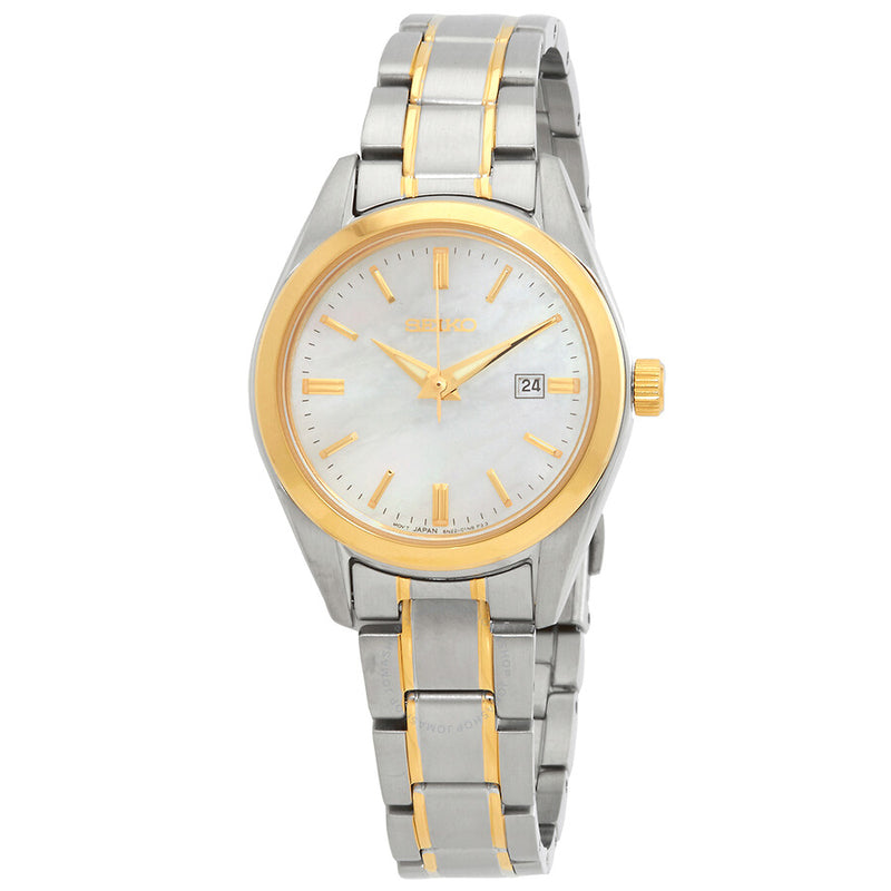 Seiko Core Mother of Pearl Dial Quartz Ladies Watch SUR636P1 - The Watches Men & Co
