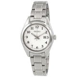 Seiko Core Quartz White Dial Ladies Watch SUR465P1 - The Watches Men & Co