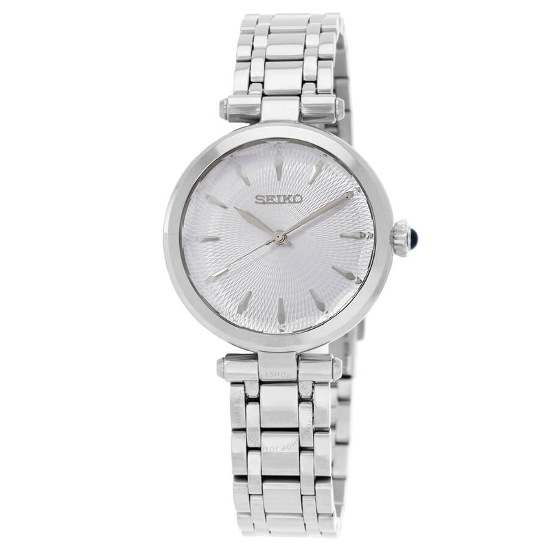 Seiko Discover More Quartz Light Blue Dial Ladies Watch SRZ553P1 - The Watches Men & Co