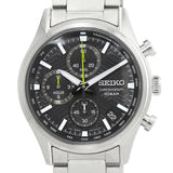 Seiko Dress Chronograph Quartz Black Dial Men's Watch SSB419P1 - The Watches Men & Co #4