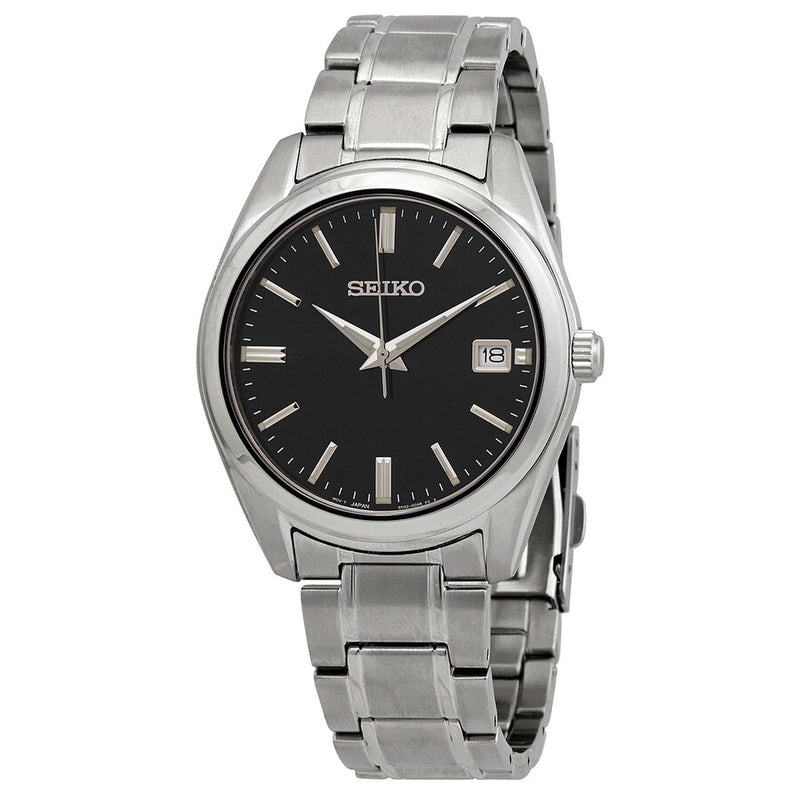 Seiko Essentials Quartz Black Dial Men's Watch SUR311 - The Watches Men & Co