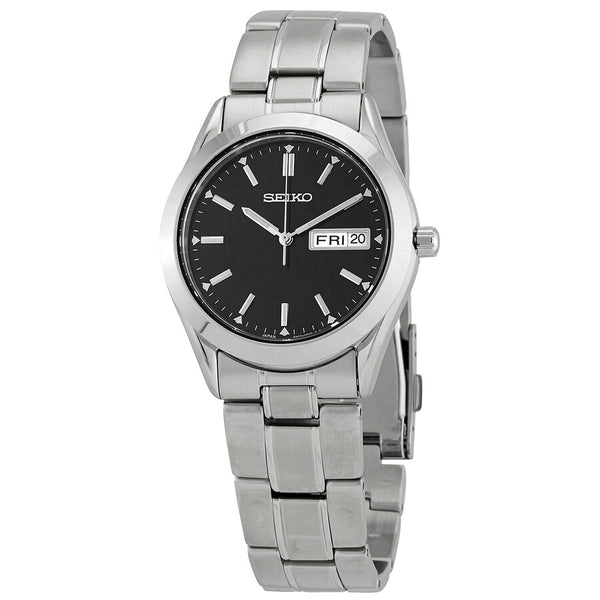 Seiko Essentials Quartz Black Dial Men's Watch SUR361 - The Watches Men & Co