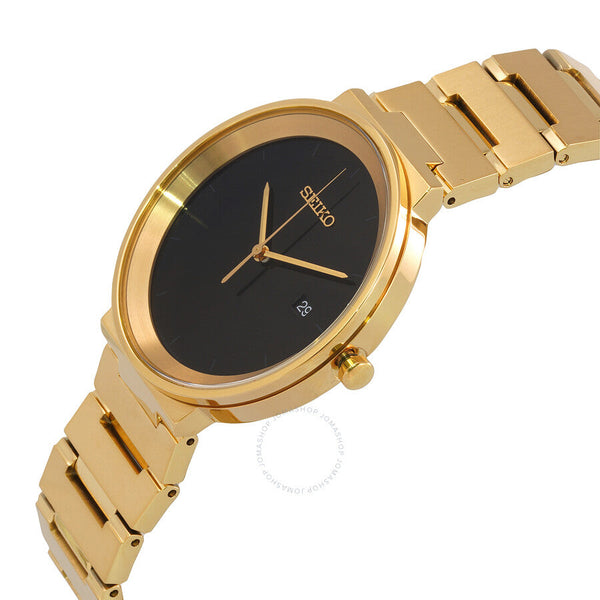 Seiko Essentials Quartz Black Dial Men's Watch SUR488 - The Watches Men & Co #2