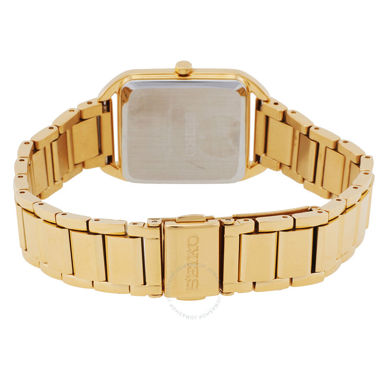 Seiko Essentials Quartz Gold Dial Ladies Watch SWR078 - The Watches Men & Co #3