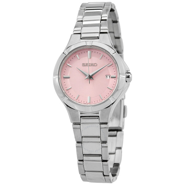 Seiko Essentials Quartz Pink Dial Ladies Watch SUR413 - The Watches Men & Co