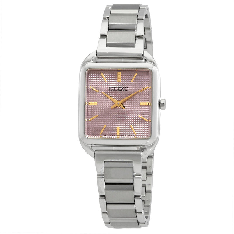 Seiko Essentials Quartz Pink Dial Ladies Watch SWR077P1 - The Watches Men & Co