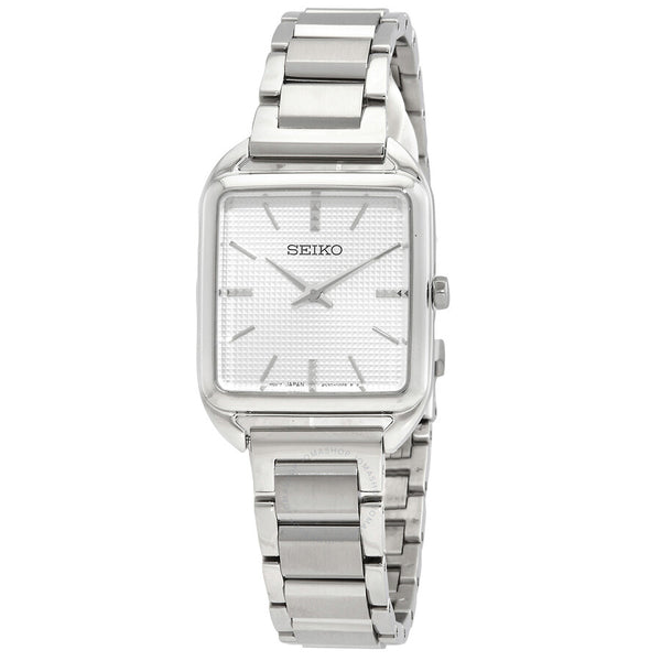 Seiko Essentials Quartz White Dial Ladies Watch SWR073P1 - The Watches Men & Co