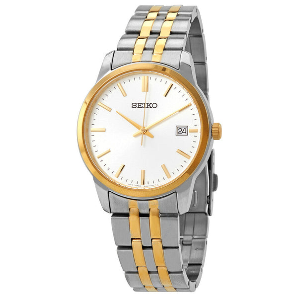 Seiko Essentials Quartz White Dial Men's Watch SUR402 - The Watches Men & Co
