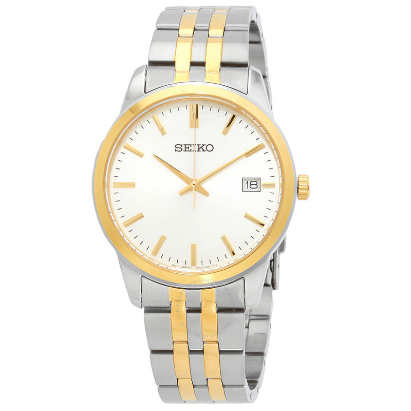 Seiko Essentials Quartz White Dial Men's Watch SUR402P1 - The Watches Men & Co