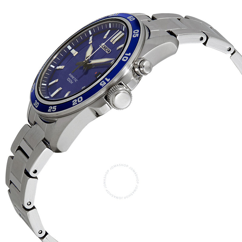 Seiko Kinetic Blue Dial Stainless Steel Men's Watch SKA783 - The Watches Men & Co #2