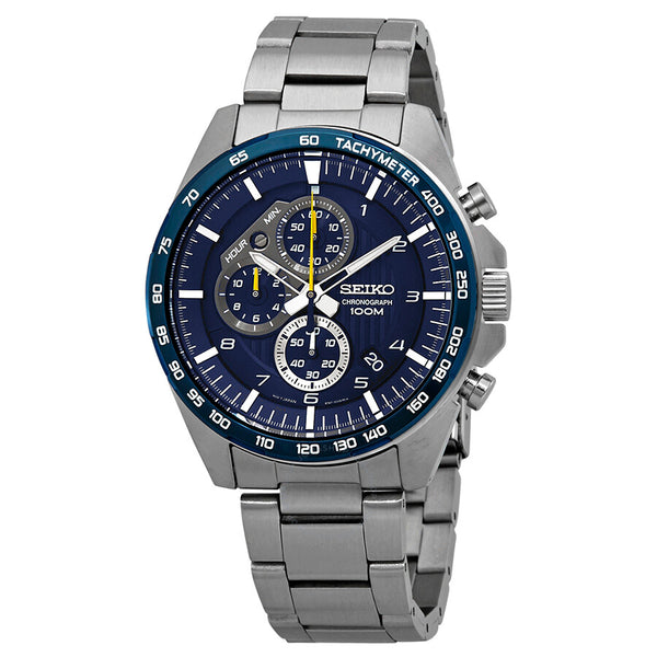 Seiko Motorsport Chronograph Blue Dial Men's Watch SSB321P1 - The Watches Men & Co