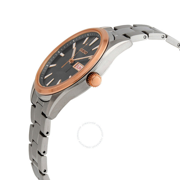 Seiko Neo Classic Quartz Black Dial Men's Watch SUR344P1 - The Watches Men & Co #2