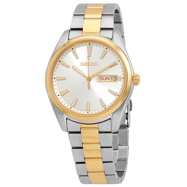 Seiko Neo Classic Quartz Silver Dial Men's Watch SUR446P1 - The Watches Men & Co