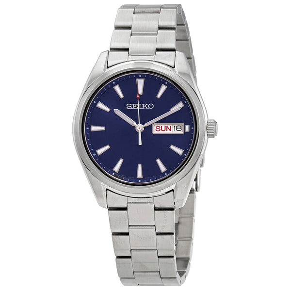 Seiko Quartz Blue Dial Stainless Steel Men's Watch SUR341P1 - The Watches Men & Co