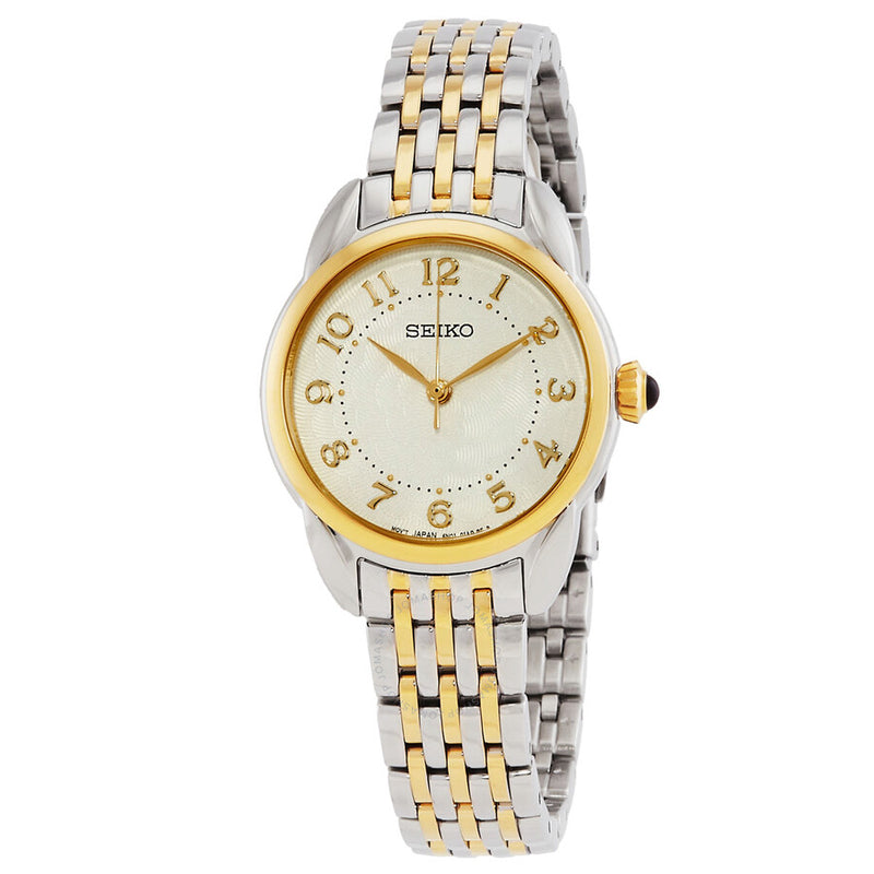 Seiko Quartz Champagne Dial Ladies Watch SUR562P1 - The Watches Men & Co