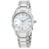 Seiko Quartz Crystal White Dial Ladies Watch SKK727P1 - The Watches Men & Co