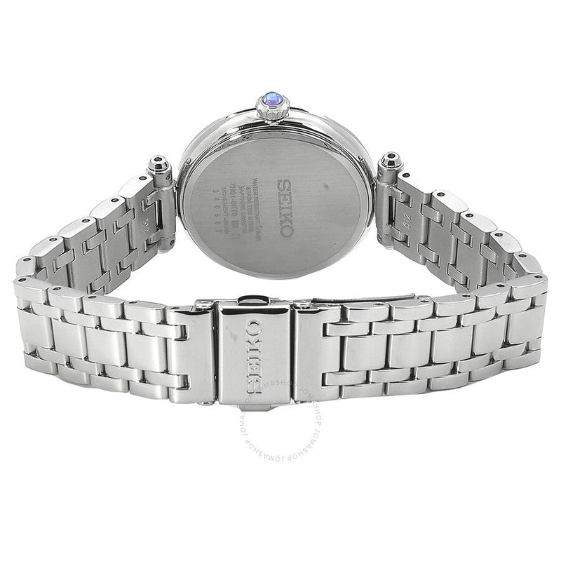 Seiko Quartz Diamond Green Dial Ladies Watch SRZ535P1 - The Watches Men & Co #3