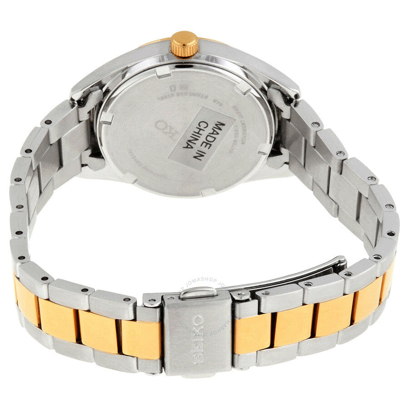 Seiko Quartz Gold Dial Two-tone Ladies Watch SUR354P1 - The Watches Men & Co #3