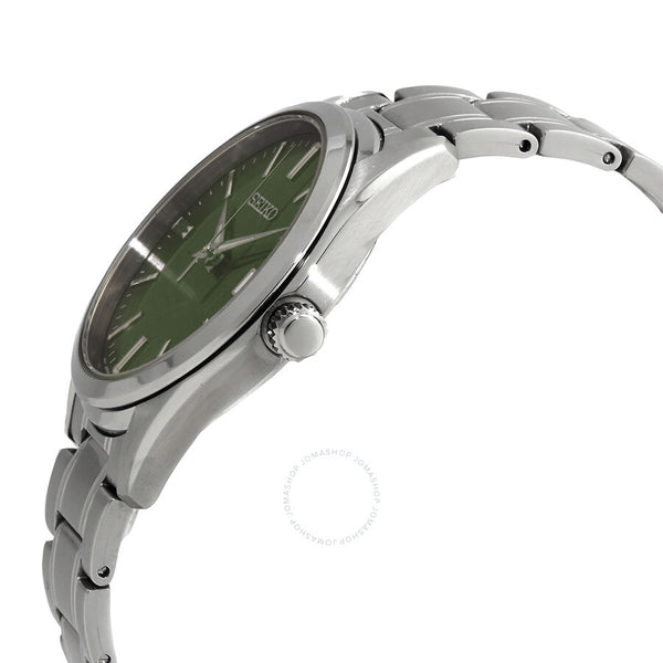 Seiko Essentials Quartz Green Dial Men's Watch SUR527 - The Watches Men & Co #2