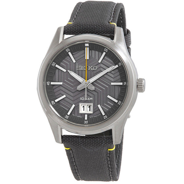 Seiko Quartz Grey Dial Men's Watch SUR543 - The Watches Men & Co