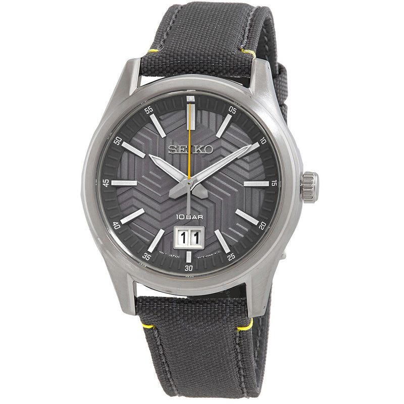 Seiko Quartz Grey Dial Men's Watch SUR543 - The Watches Men & Co