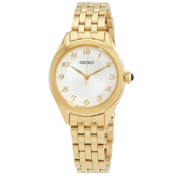 Seiko Quartz Silver Dial Ladies Watch SUR384P1 - The Watches Men & Co