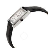 Seiko Quartz White Dial Black Leather Ladies Watch SWR053 - The Watches Men & Co #2