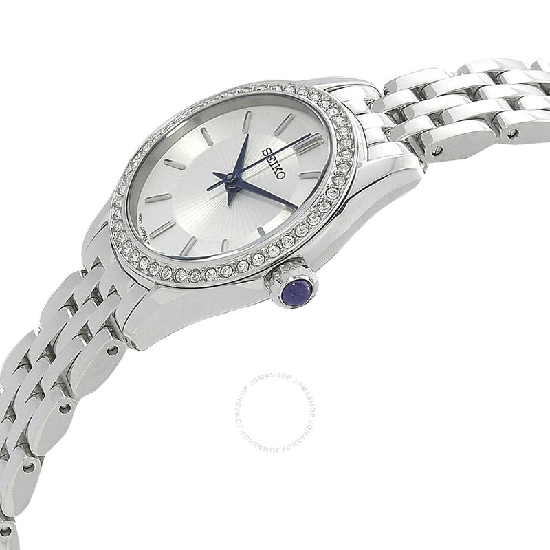 Seiko Quartz White Dial Ladies Watch SUR539 - The Watches Men & Co #2