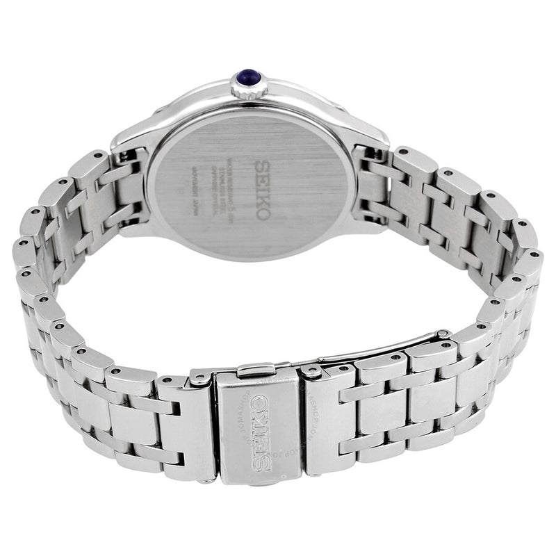 Seiko Quartz White Dial Stainless Steel Ladies Watch SRZ543P1 - The Watches Men & Co #3