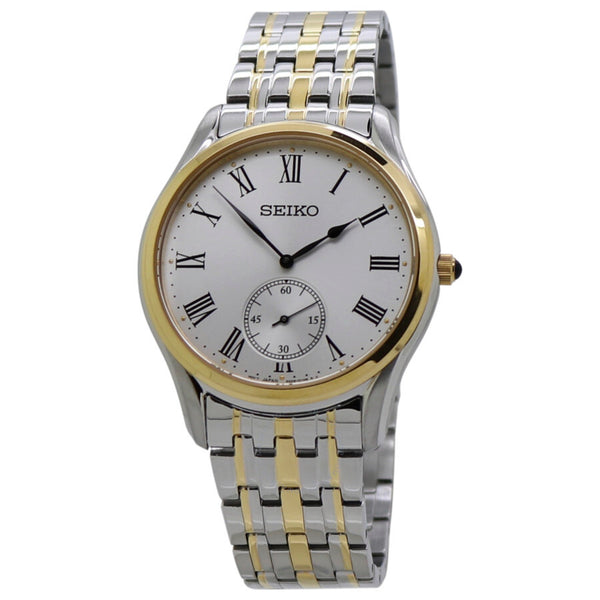 Seiko Quartz White Dial Two-tone Men's Watch SRK048P1 - The Watches Men & Co