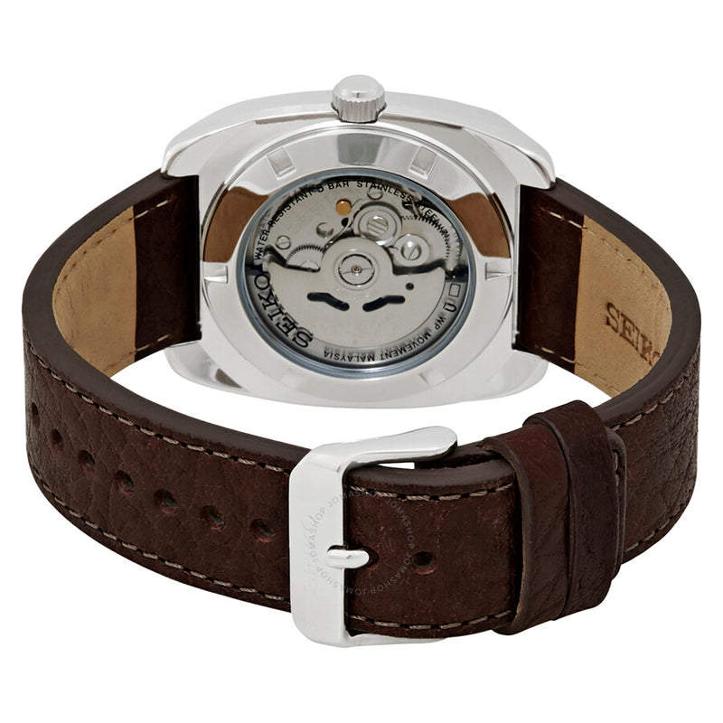 Seiko Recraft Automatic Green Dial Brown Leather Men's Watch SNKP27 - The Watches Men & Co #3