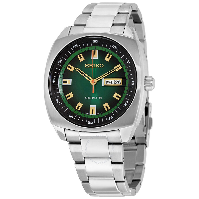 Seiko Recraft Automatic Green Dial Stainless Steel Men's Watch SNKM97 - The Watches Men & Co